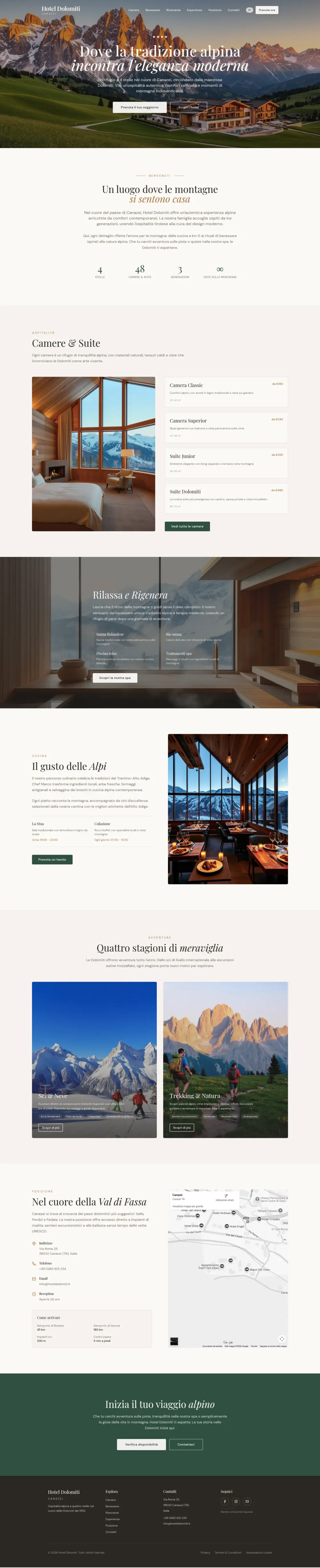 Hotel Dolomiti - layout completo