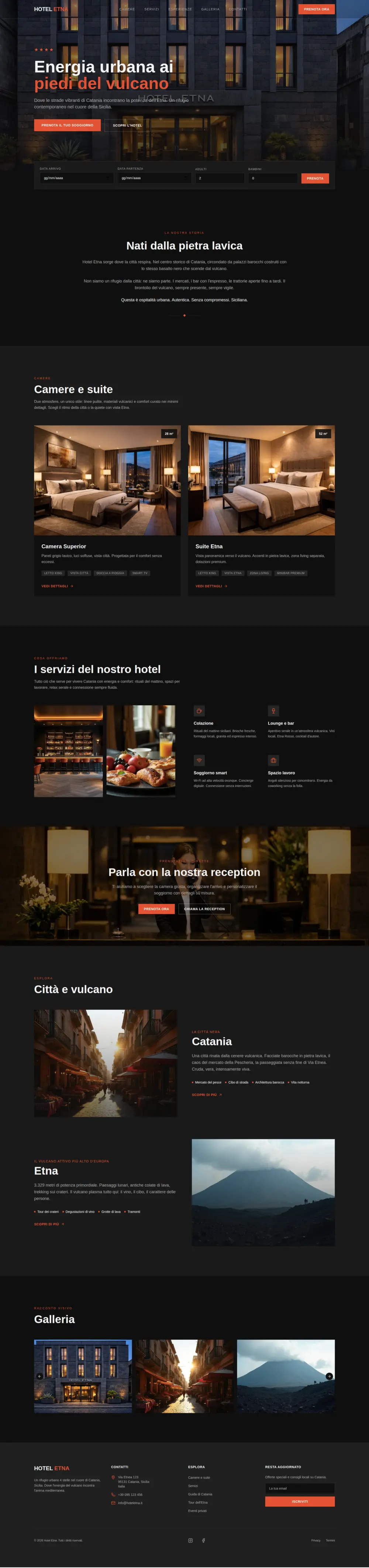 Hotel Etna - layout completo