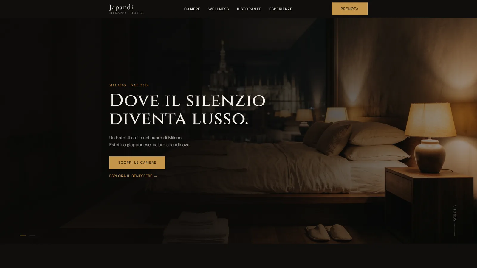 Anteprima del sito per hotel: Japandi Milano Hotel