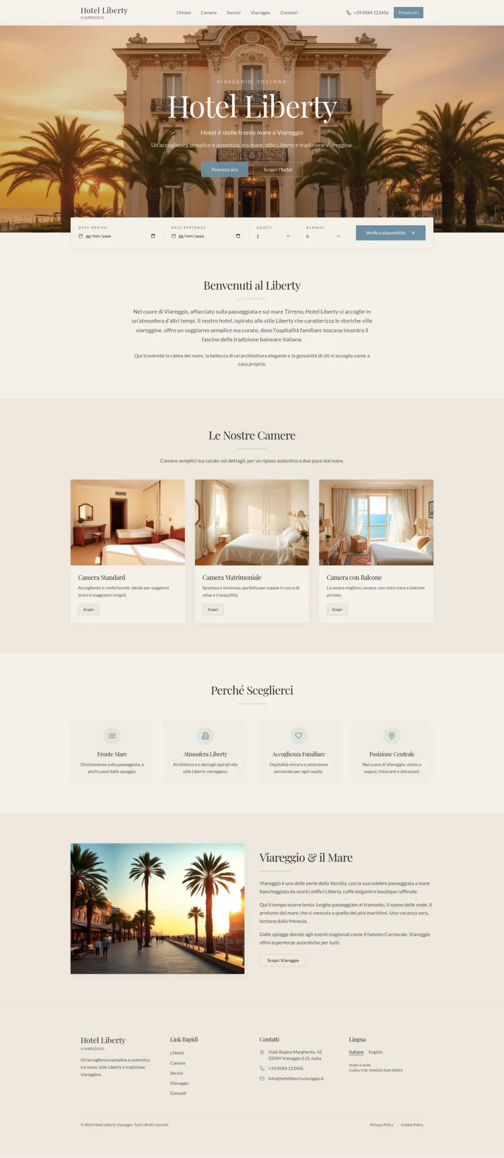 Hotel Liberty - layout completo